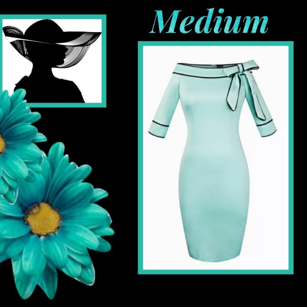 Mint Green Classy Dress. Medium U.S  (Tag XL China